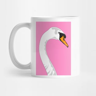 Pink Swan Portrait Mug